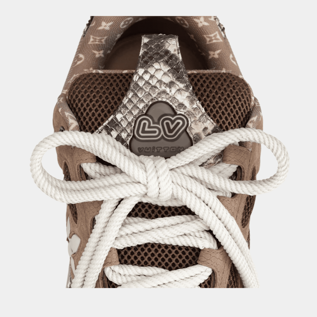 Louis Vuitton LV Skate Sneaker Brown Snakeskin