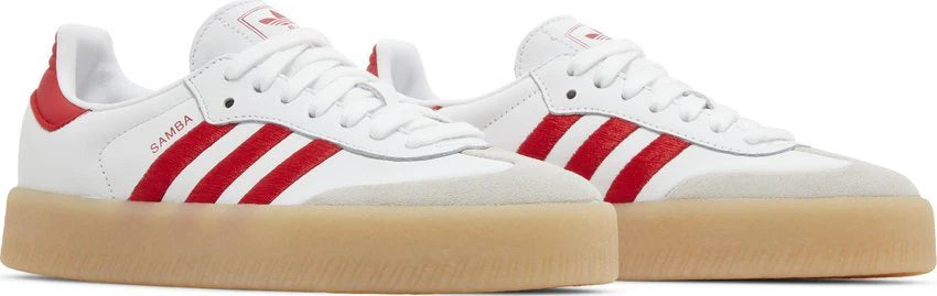 Adidas Sambae 'White Better Scarlet Gum'